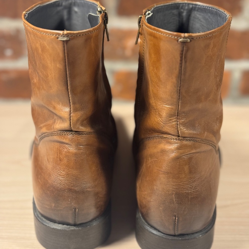 To Boot New York Belvedere Leather Boots 11.5 Hand Made Italy - Picture 4 of 8